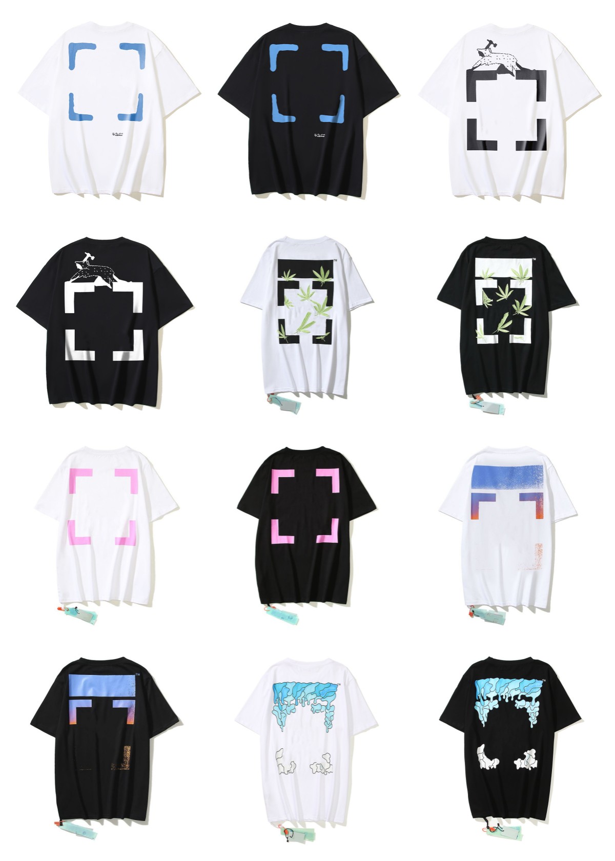 men's T-shirt designer T-shirt summer fashion short sleeved pure cotton loose couple pattern letter printed casual round neck T-shirt short sleeved top