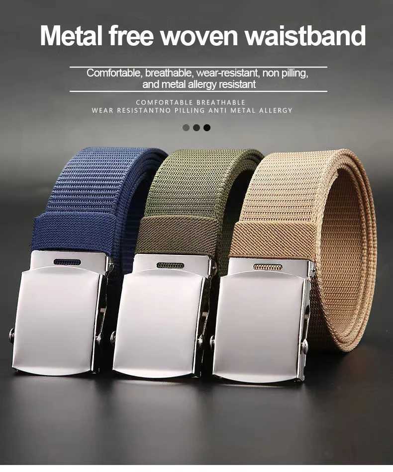 New Fashion Unisex Army Tactical Waist Belt Jeans Mens Casual Men Womens Belt Canvas Metal Buckle Military Tactical Waist Belt W250717