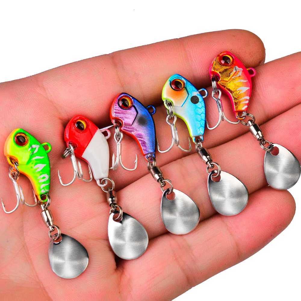 WobbLE Rotating Metal Vib Vibration Bait Winter Fishing 6g 15g 28g Artificial Hard Baits Spinner Spoon Lure Pesca Z250717