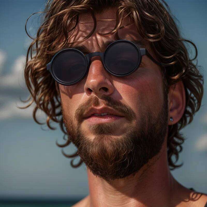 KLASSNUM New ND Filter Sunglasses ND9 Adjustable Polarized Dimming Sun Vintage Round Frame Glasses Men Fishing Driving