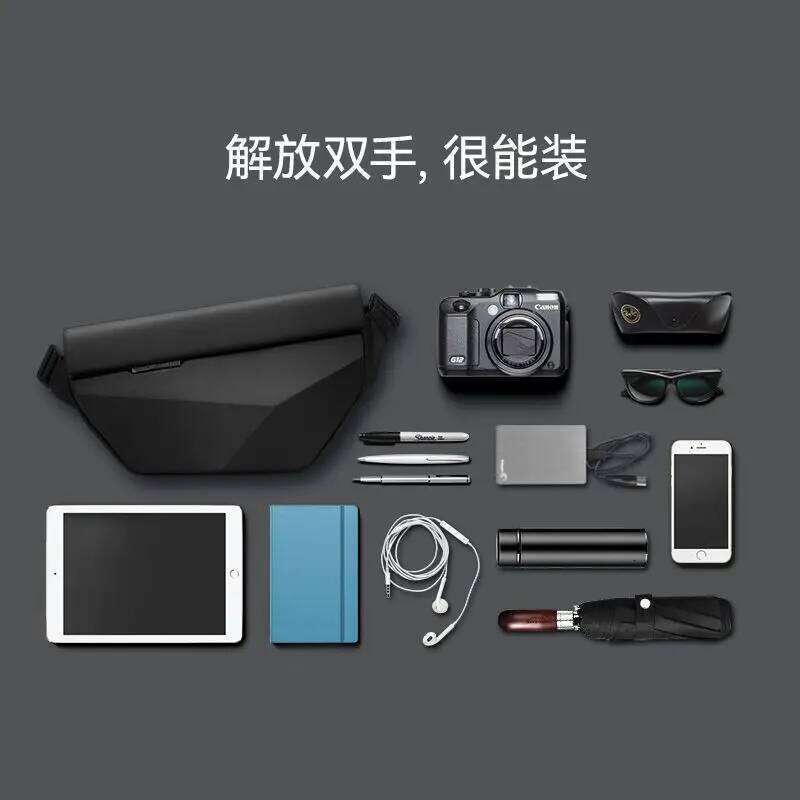 Mark Ryden Crossbody Waterproof Tablet Computer Mobile Phone Cycling Functional Work Bag Fashion Brand Men's Chest