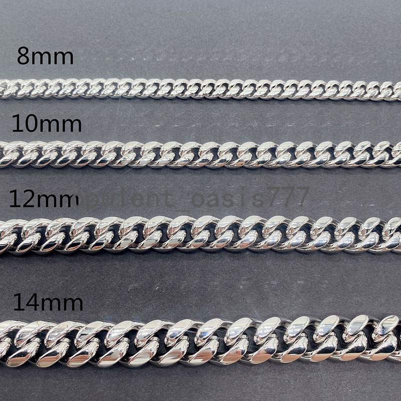 Real Gold Plating Trendy 925 Silver Necklace Moissanite Cuban Link Chain Hip Hop Jewelry Iced Out Cuban Chain