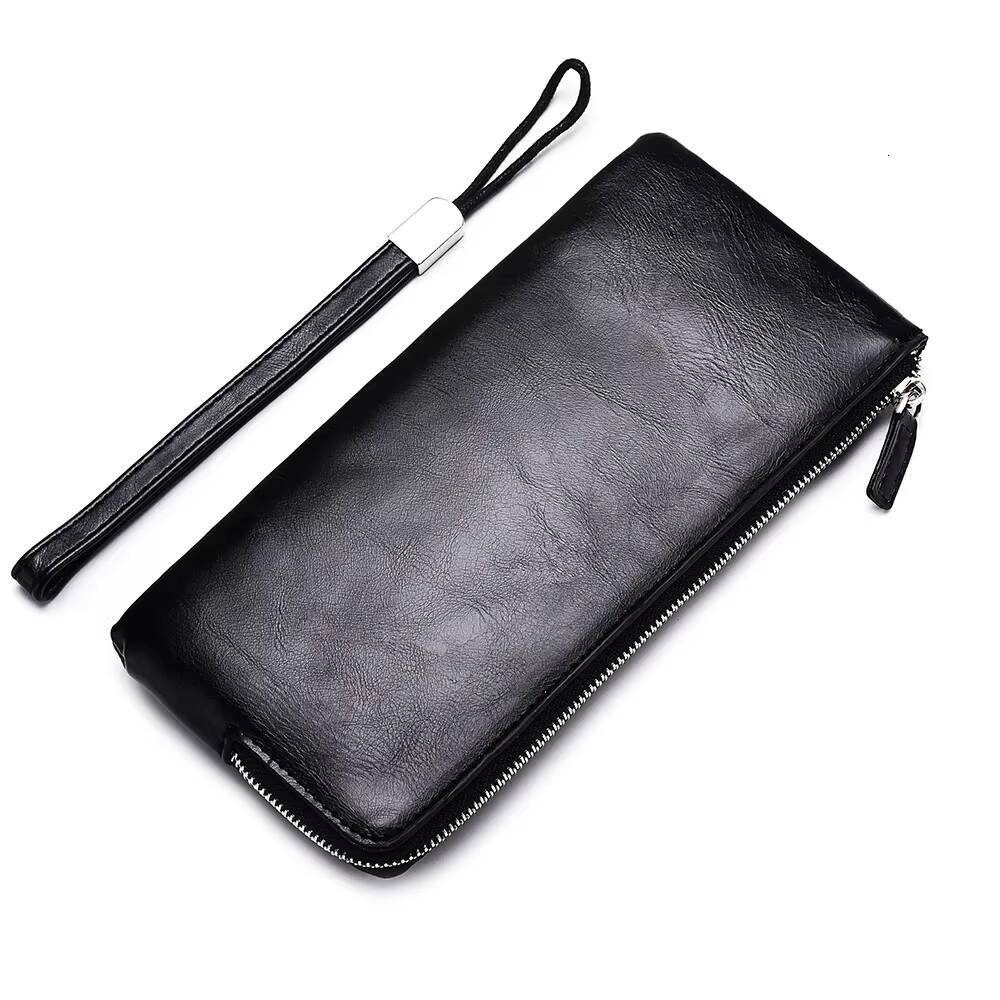 Men Wallets Classic Long Style Card Holder Male Purse Quality Zipper Large Capacity Big for cellphone Brand Luxury Wallet For Me ddmynov