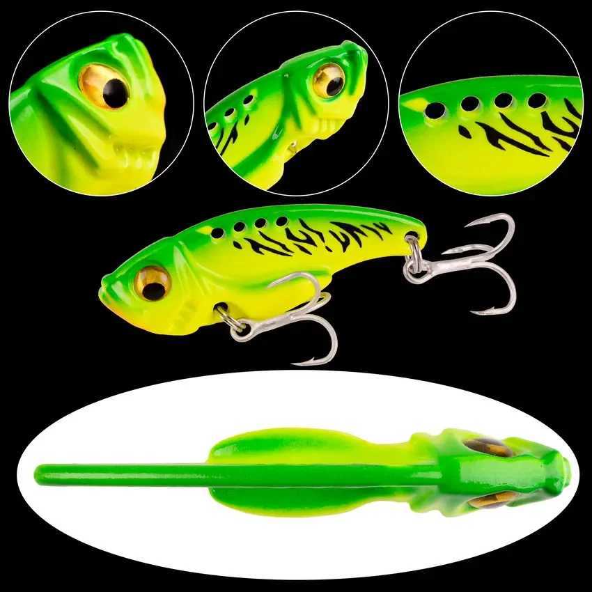 Aorace 5pcs/boX VIB 3/7/10/15/20g Fishing Lure Vibration Spoon Hard Baits Crankbait WobbLEr Swimbait Cicada VIB TackLE Z250717