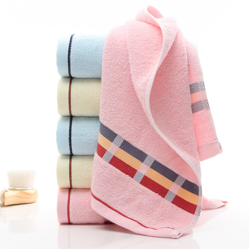 4 sets of high - quality pure cotton towel sets for home use including adult face towels that are thick absorbent luxurious bathroom towels and beach 