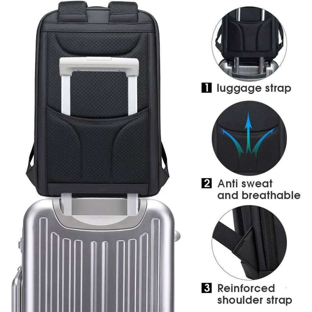 Business Backpacks Laptop inch Multifunctional WaterProof Big Capacity Daily Work Male Backpack School Bag Mochila