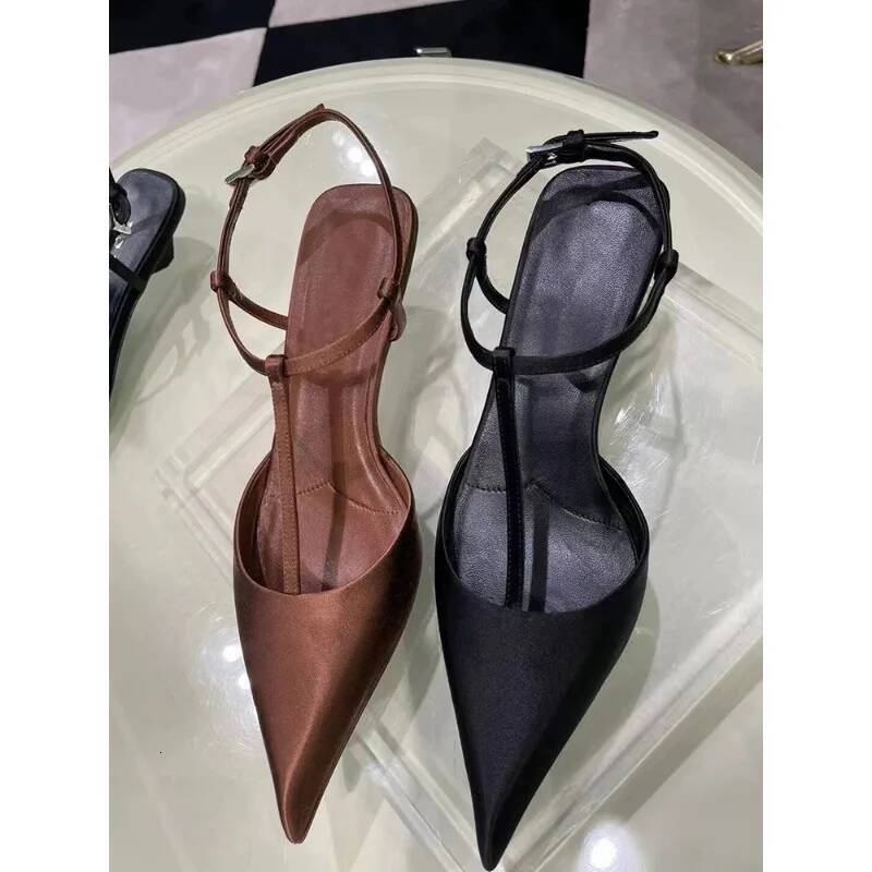 Brand Shoes for Women Sexy Pointed Toe Women's Sandals Comfortable Low Heel Trendy Sandal Simple Versatile Large Size Pumps