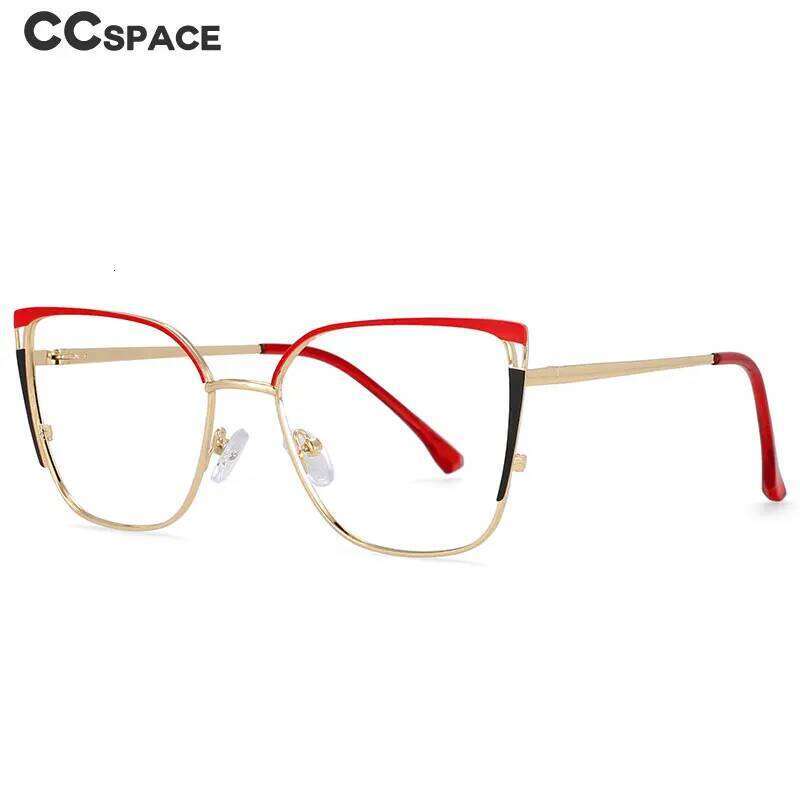 54427 Fashion Bule Light Blocking Metal Optical Prescription Glasses Frames Women New Style Computer Eyeglasses