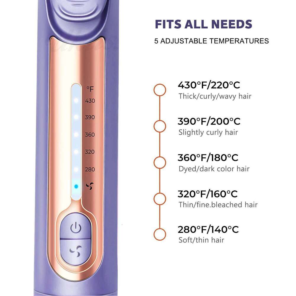 2 in 1 Iron Hair Straightener-Hair Straightener and Curler,hair crimper,Ceramic Flat Iron, Dual Voltage