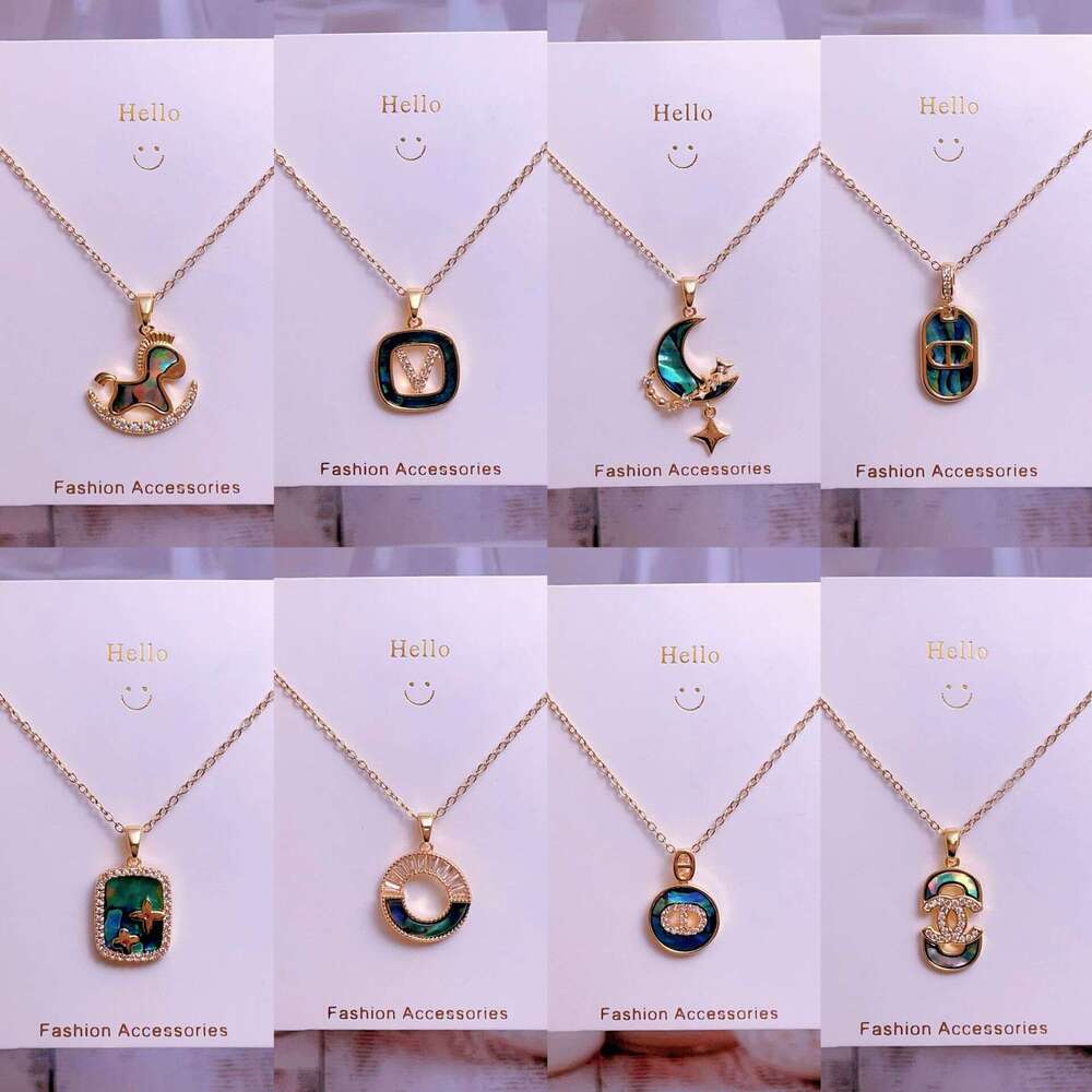 Titanium Steel Chain Butterfly Necklace For Women, Niche Design, French Style, Versatile, Light , Abalone Shell Accessories Factory Ee5