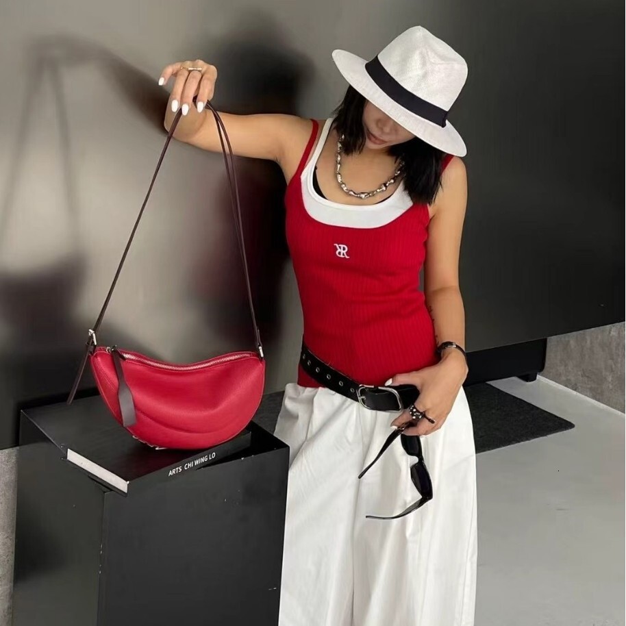 Korean Women's Armpit Bag Handbag Free Shipping Designer Luxury 2025 New Fashion Crescent Bag Casual Shoulder Crossbody Bag Shopping Bag