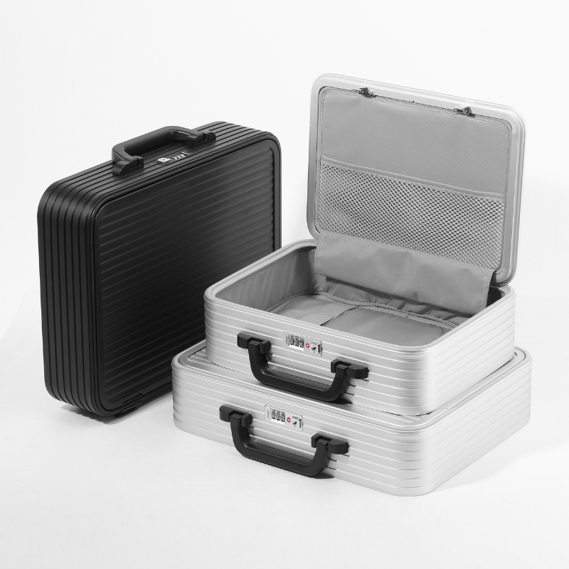 Aluminum Alloy Lightweight Suitcase with Thickened Shell - Portable Storage Box for Tools