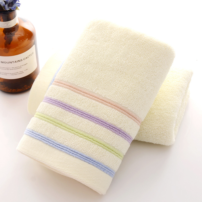 8 sets of pure cotton towel set for home use including adult face towels that are thick absorbent luxurious bathroom towels and beach towels