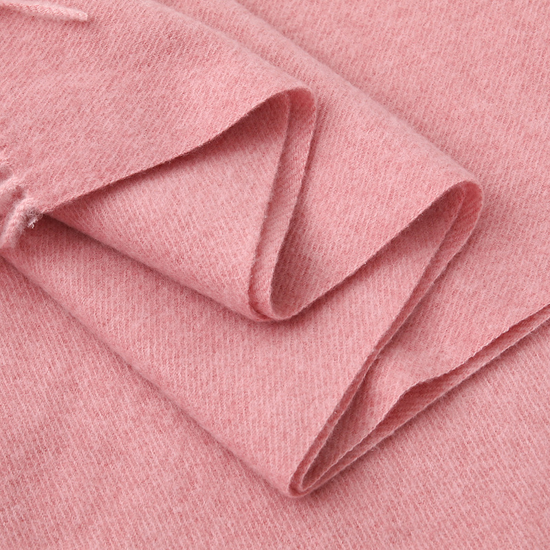 K1381 Wool Cashmere Scarf Women Autumn Winter High-grade Versatile Shawl Solid Color New Thickened Imitation Cashmere Scarf