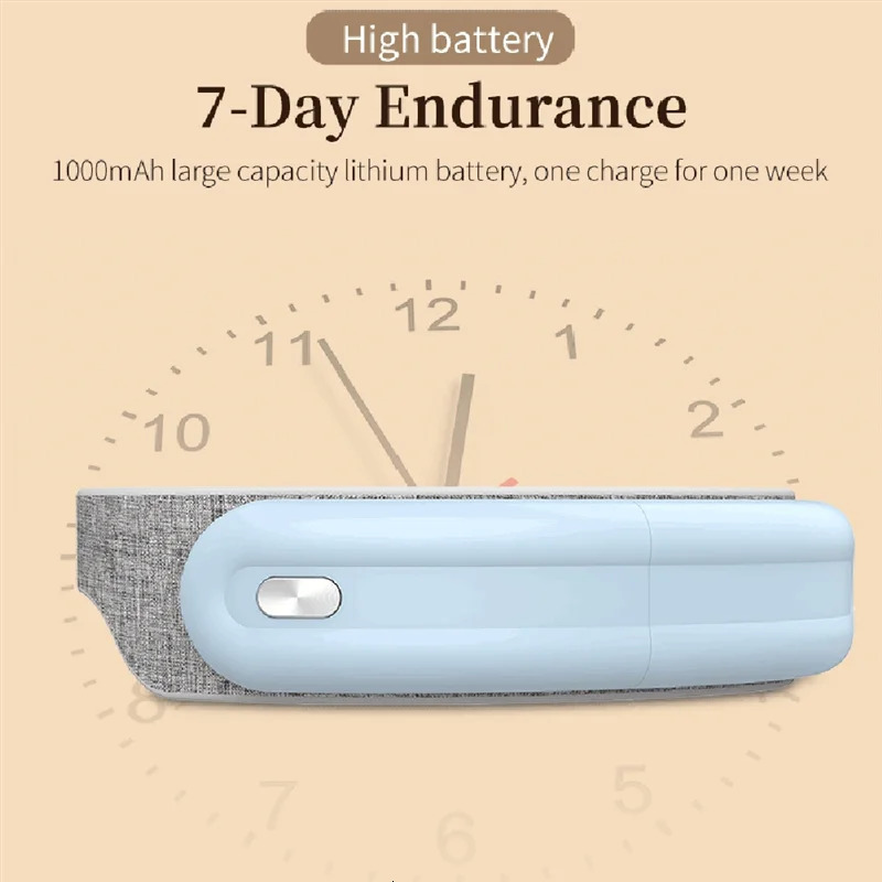 ABMK Electric Head Massager Vibration Compress Air Bag Massage Relieve Headache Bluetooth Music Relax Durable Blue 250716