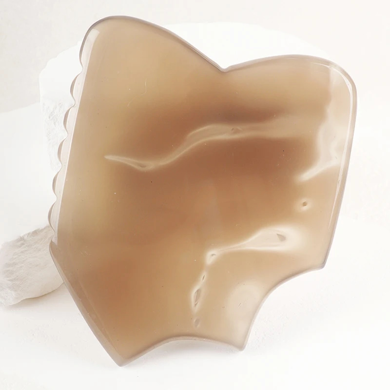 Natural agate guasha board Natural Carnelian Crystal Stone facial skin care tool guasha r Beauty Health Neck 250716