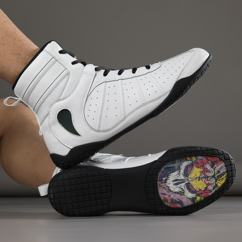 Boxing shoes Sanda shoes Fighting indoor squat training shoes Wrestling shoes breathable wear-resistant large size 47