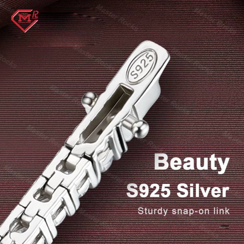 Wholesale Price Tennis Necklace 3mm 4mm Hip Hop Pass Diamond Tester Moissanite Tennis Chain