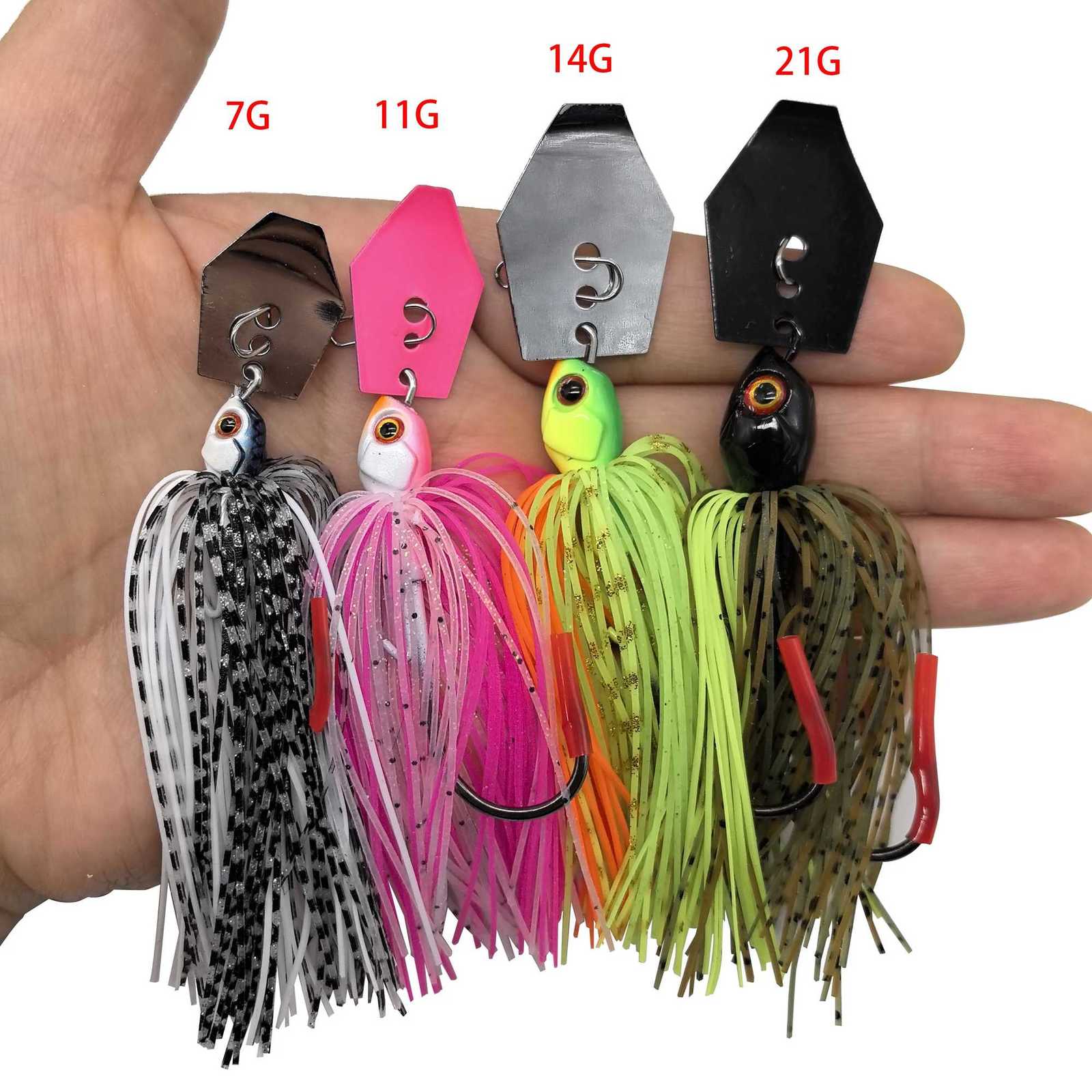 Mycena 7G/9G/11G/14G/21G fishing lure Chatter bait spinner bait Blade Jig Dancer Buzzbait wobbler chatterbait for bass pike fish Z250717