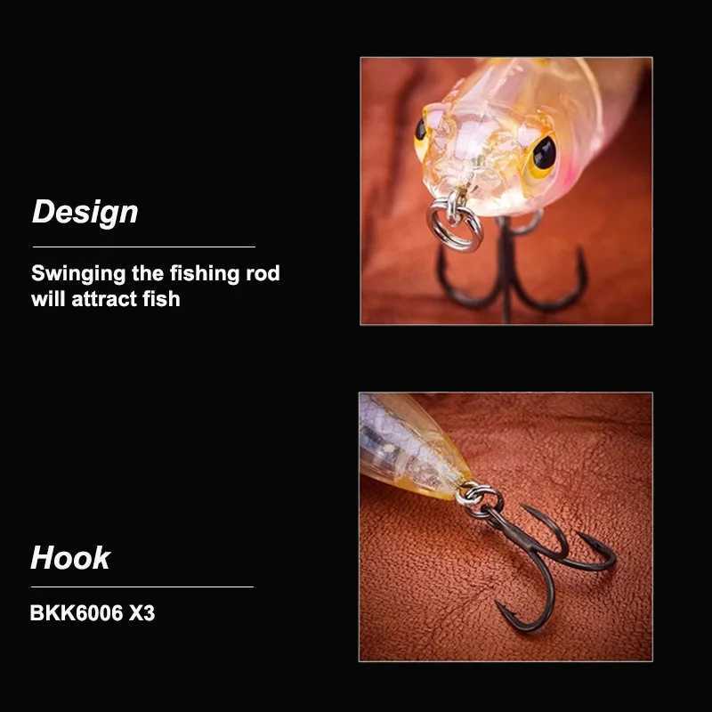 Tingchuan 2023 New 4.5g/55mm 6.5g/60mm Floating Pencil Water Surface Fishing Lure Artificial Catfish Bait Tackle Fishing Bait Z250717