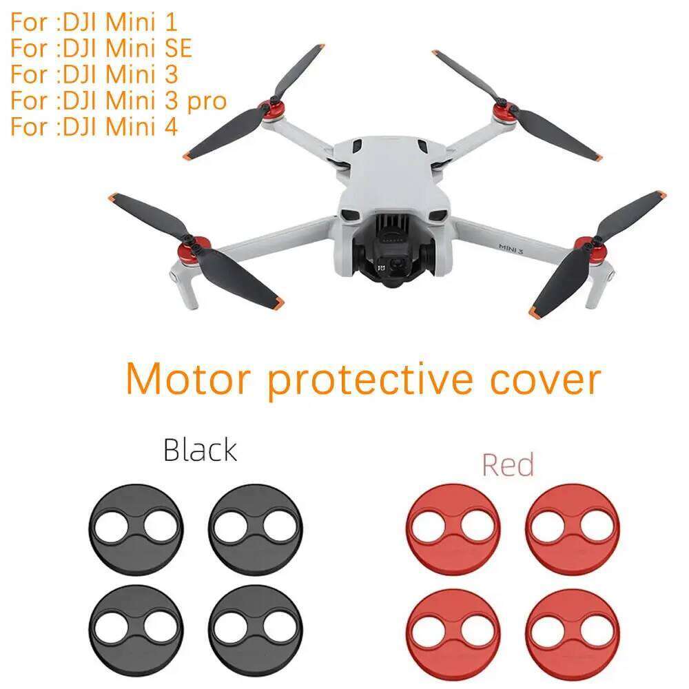 Aluminium Motor Cap Hood for DJI Mini 2 SE/MINI 3 Pro Accessories Cover Against Paddles Dust-Proof Engine Protector