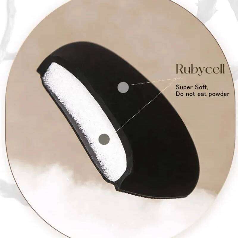 Lishu Black Air Cushion Puff High Elasticity Makeup Sponge Blender For Wet Dry Foundation Application Non Absorbent X250717