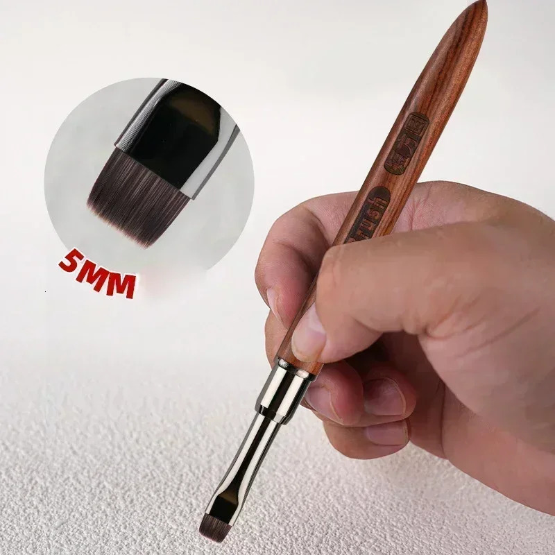 Wood Gel Painting Brush Nail Art for Gel Tip Extension Acrylic Builder Accessory Nail Art Brushes Manicure UV Gel Nails Brush 250716