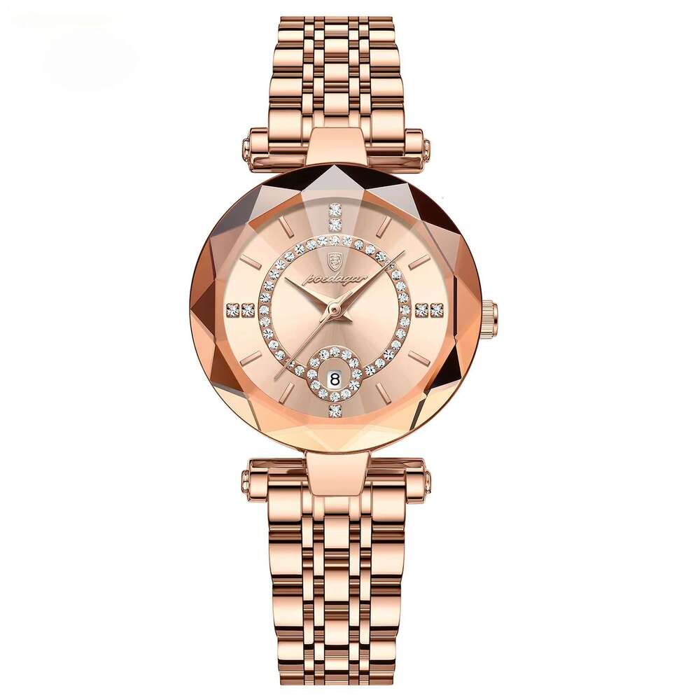 DHwatches Women's Ultra-Thin Watch - 50M Waterproof Stainless Steel Quartz Wristwatch with Date (Model 726)