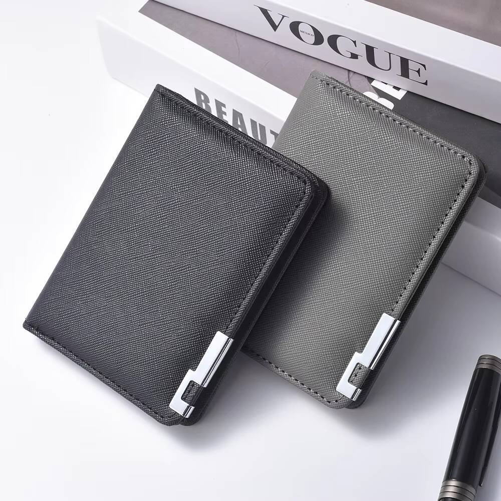 New Fashion Vertical Short Business Multi-card Slot Holder Tight Mens Wallet ddmynov