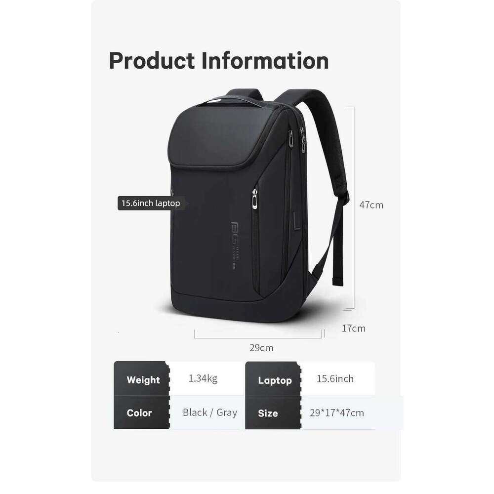 Business Backpacks Laptop inch Multifunctional WaterProof Big Capacity Daily Work Male Backpack School Bag Mochila