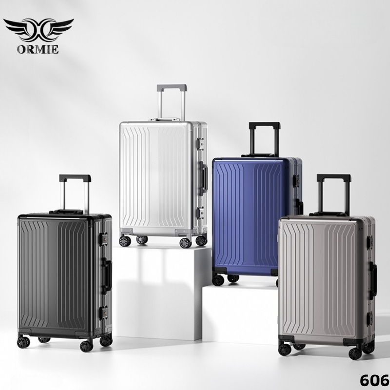 All Aluminum Travel Suitcase - Fashionable Simple Design for Men & Women