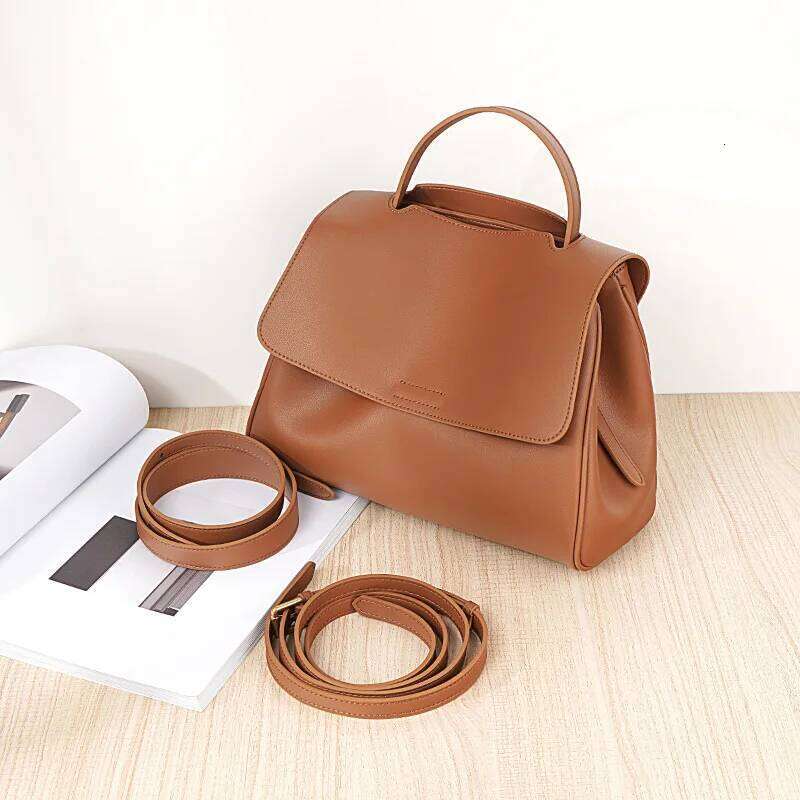New Fashion Women Handbag Spilt Leather Lady Versatile Sling Shoulder Crossbody Messenger Bag