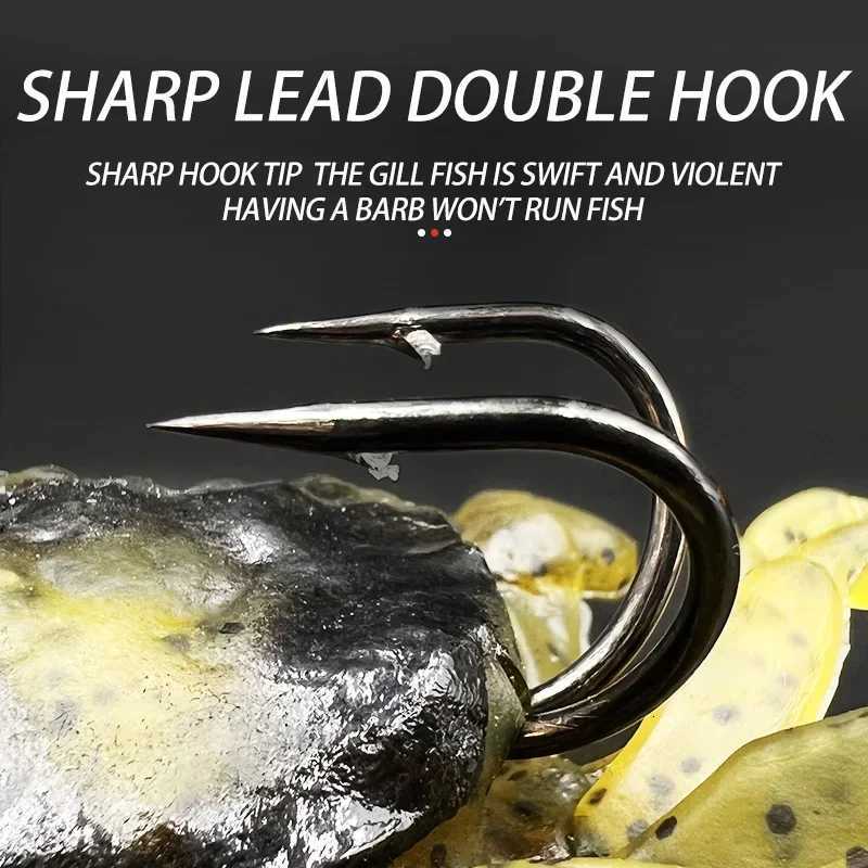 2 PCS 3D Simulation Rubber Crab Soft with DoubLE Hook Sea Fishing Bait Trap Sinking Swimming TackLE AccESSories Z250717