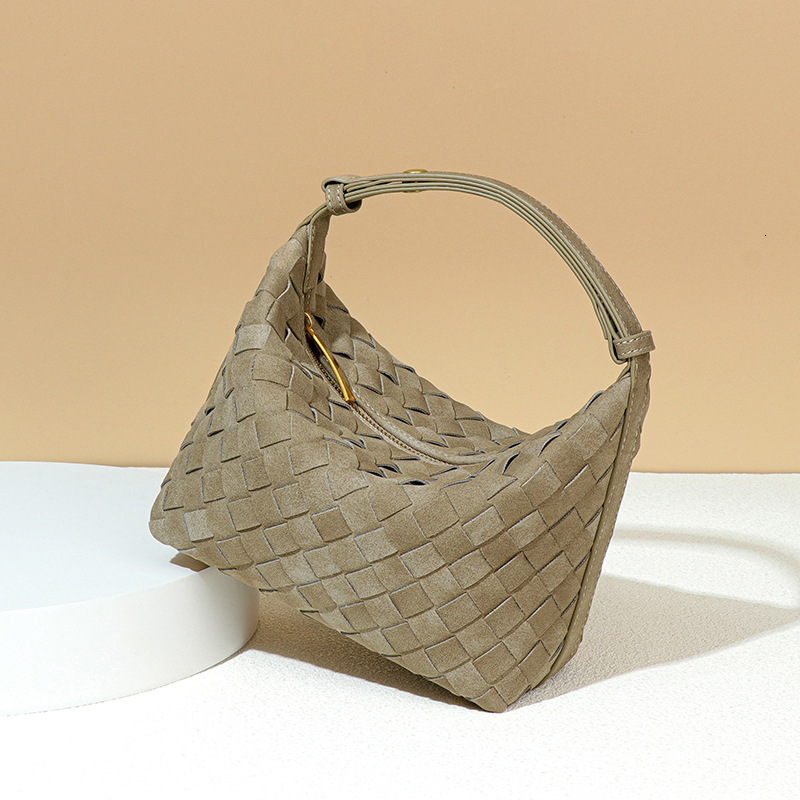 Designer Woven Bag for Women Fashion Pu Leather Single-shoulder Underarm Bag Handbag
