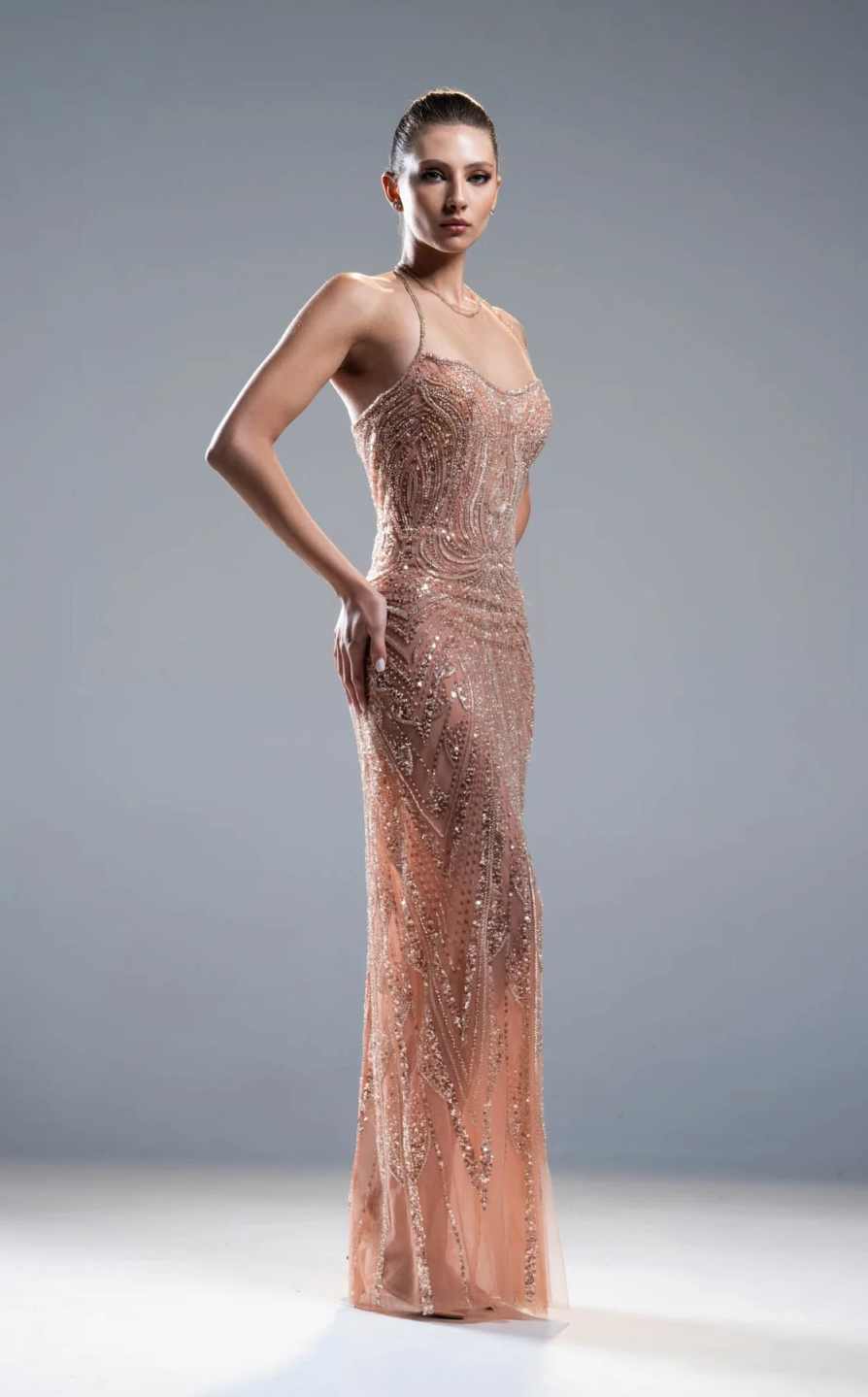 Magnificent Evening Party Dresses Halter Zipper Sequins Special Occasion Slim Ceremonial Dresses Customized