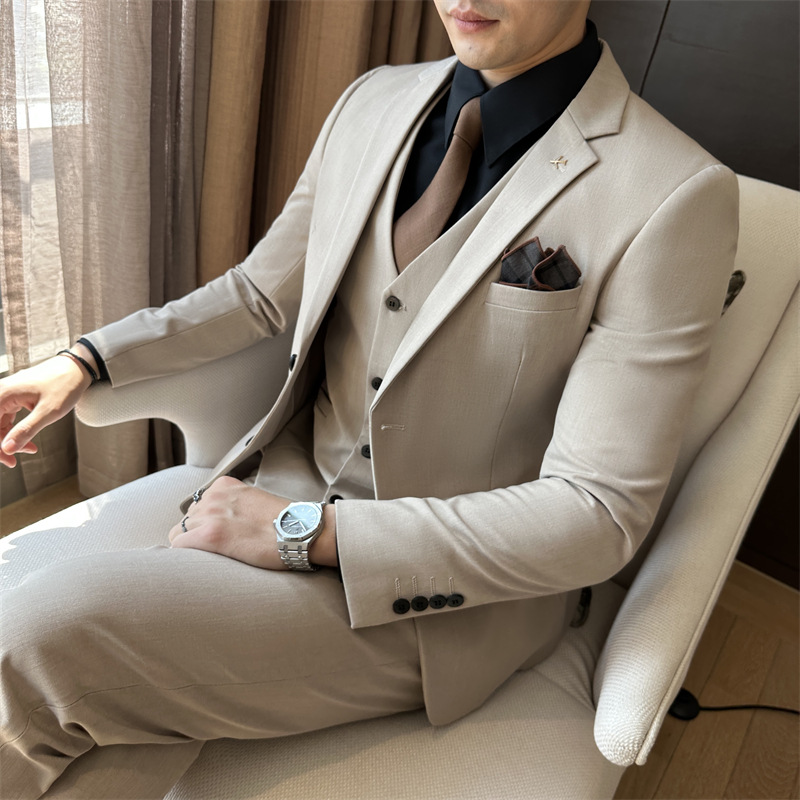 H815Men's slim fit suit jacket professional best man