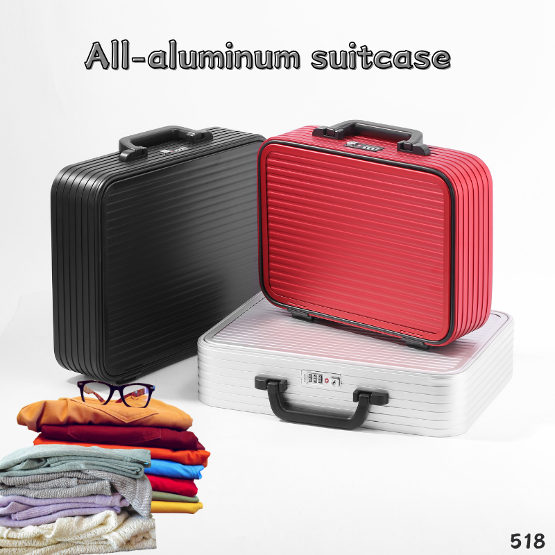 Aluminum Alloy Lightweight Suitcase with Thickened Shell - Portable Storage Box for Tools