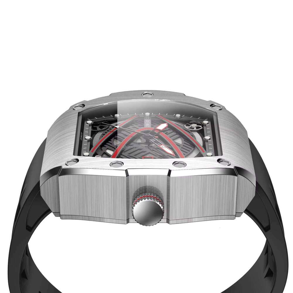 DHwatches Hot Sale Stainless Steel Men's Watch with Miyota Mechanical Movt 5ATM Silicone Strap Create Your Own Logo Uhren