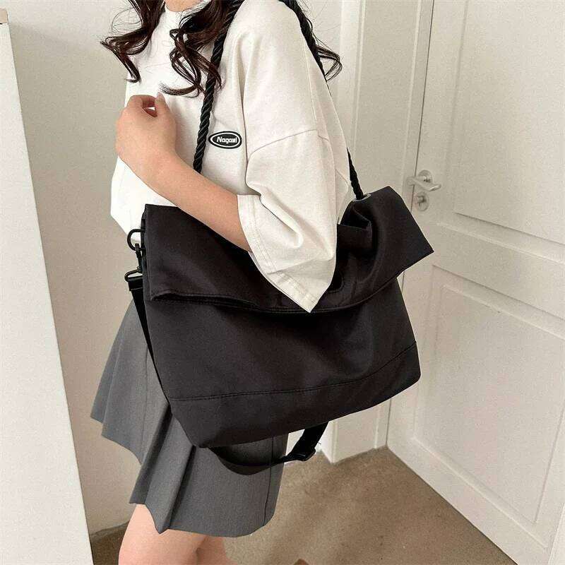 2025 Fahion New Girls Daily Cool Women Party Big Size High Capacity Shoulder Bags With Large Pockets Double Zipper For Shopping