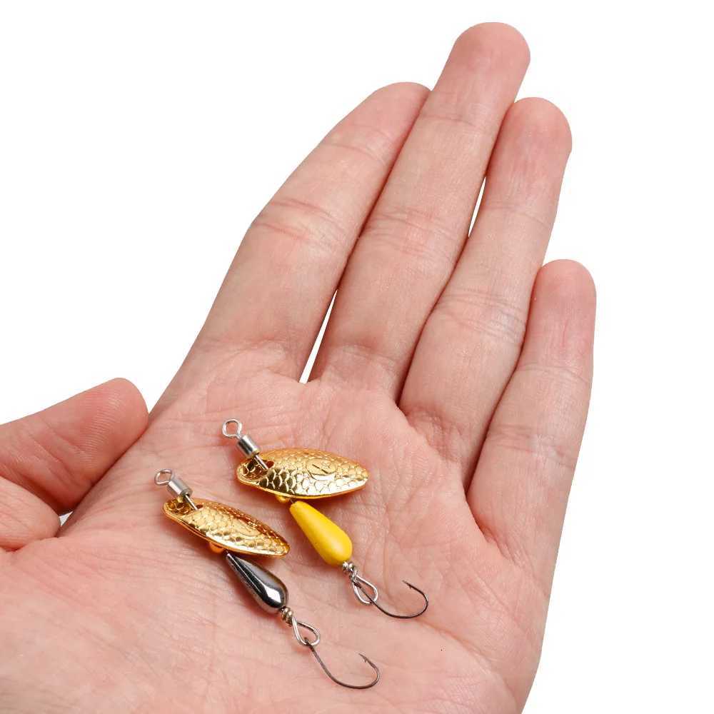 2Pcs Spinner Spoon Metal Bait Fishing Lure 5.5cm/2.8g Sequins Long Shot Spoon Baits for Bass Trout Perch Pike Rotating Fishing Z250717
