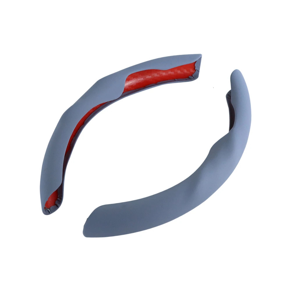 2pcs Universal 36-38CM PU Car Steering Wheel Cover Liquid Feeling Car Interior Accessories Decor Car Styling Car Handle Cover 250715