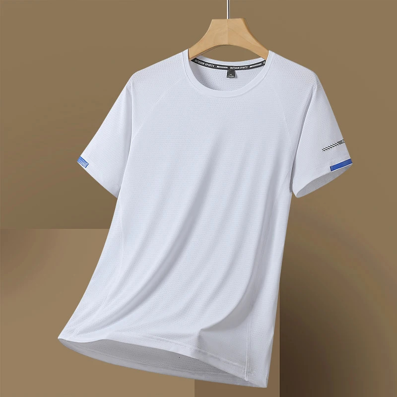 For 2025 Summer T Shirt Fashion Short Sleeves Quick Dry Running Casual MenS T-Shirts Oversize 7XL 8XL Top Tees Tshirts 250715