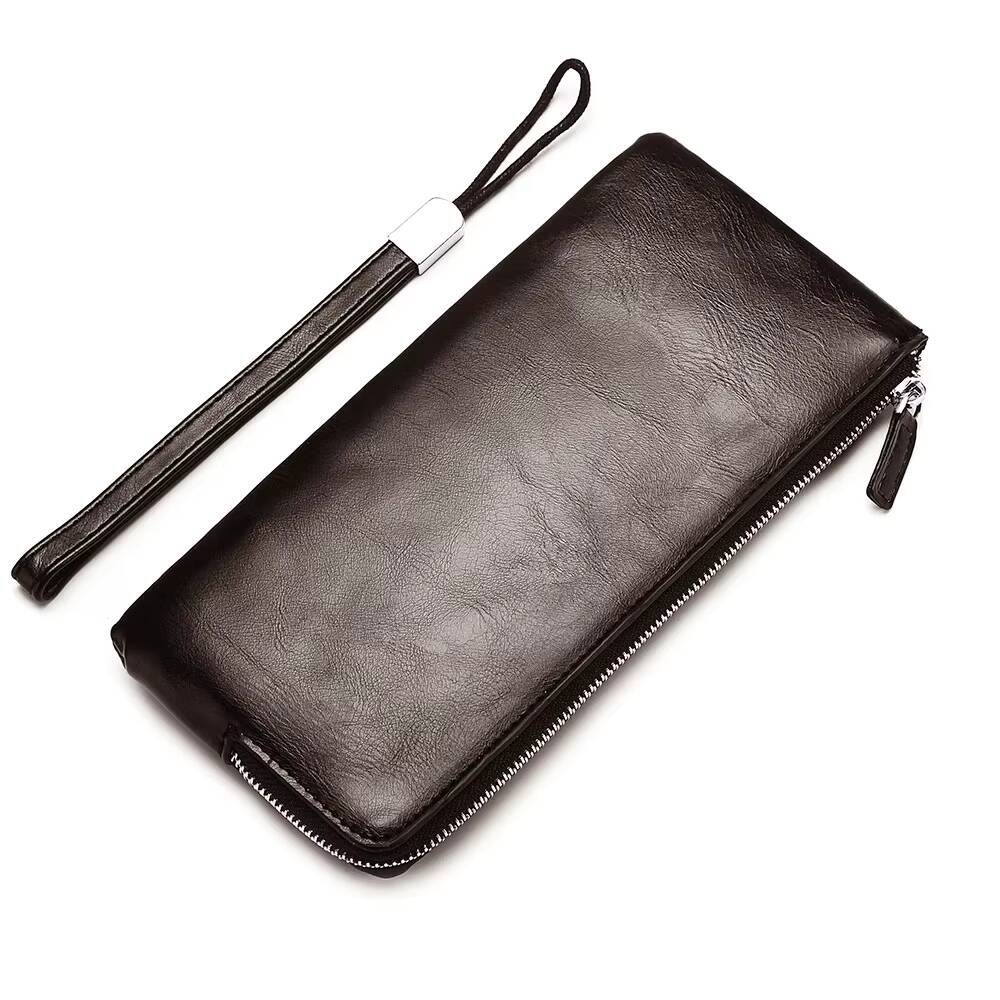 Men Wallets Classic Long Style Card Holder Male Purse Quality Zipper Large Capacity Big for cellphone Brand Luxury Wallet For Me ddmynov
