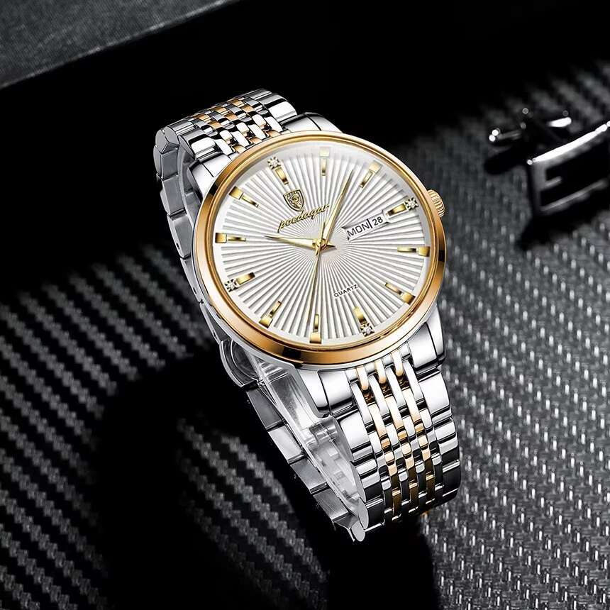 DHwatches Men's Business Watch - 50M Waterproof Stainless Steel Quartz Wristwatch with Date & Luminous (Model 994)