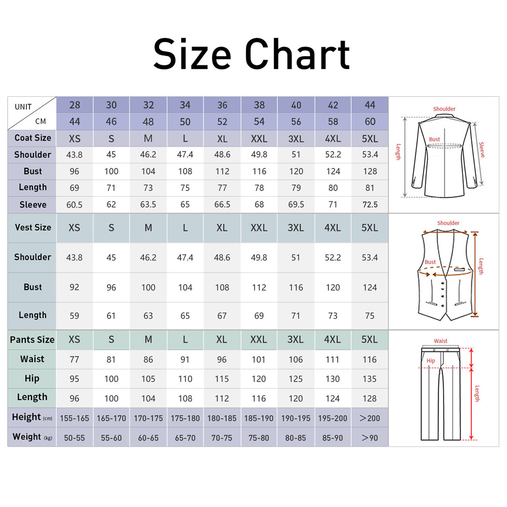 Fashion Men's Suits Slim Fit 3 Pcs Blazers Pants Vest Shining Groom Tuxedos Male Clothing Customized