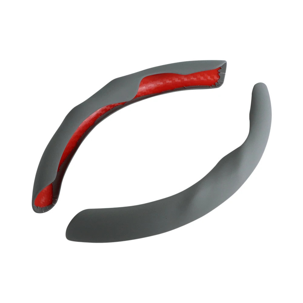 2pcs Universal 36-38CM PU Car Steering Wheel Cover Liquid Feeling Car Interior Accessories Decor Car Styling Car Handle Cover 250715