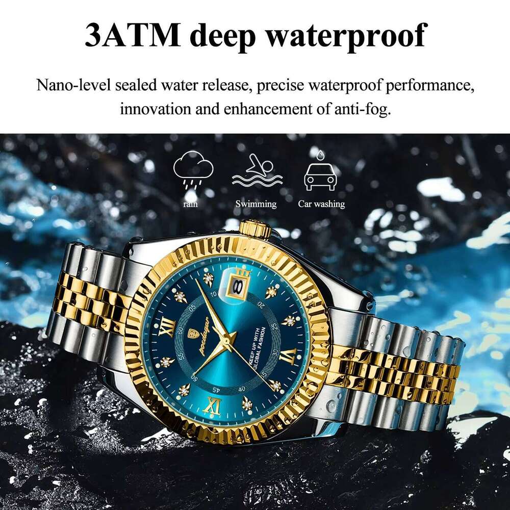 DHwatches Luxury Women's Watch - 30M Waterproof Stainless Steel Quartz Wristwatch with Date & Luminous (Model 780)