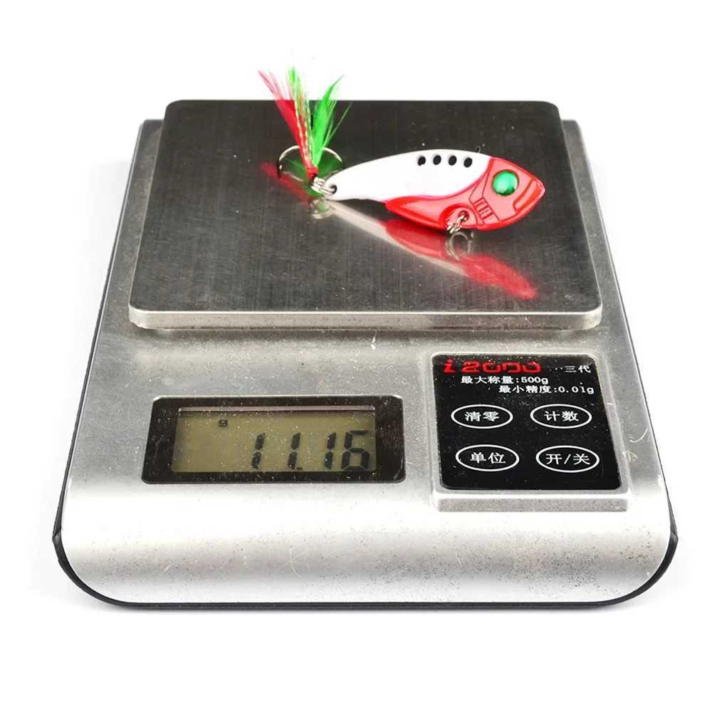 Spoon For Pike 50mm 10.5g 8 Color With TrebLE Hook Spoon WobbLE Metal Hard Bait Vib SpooNBAit Fishing TackLE Lures Z250717