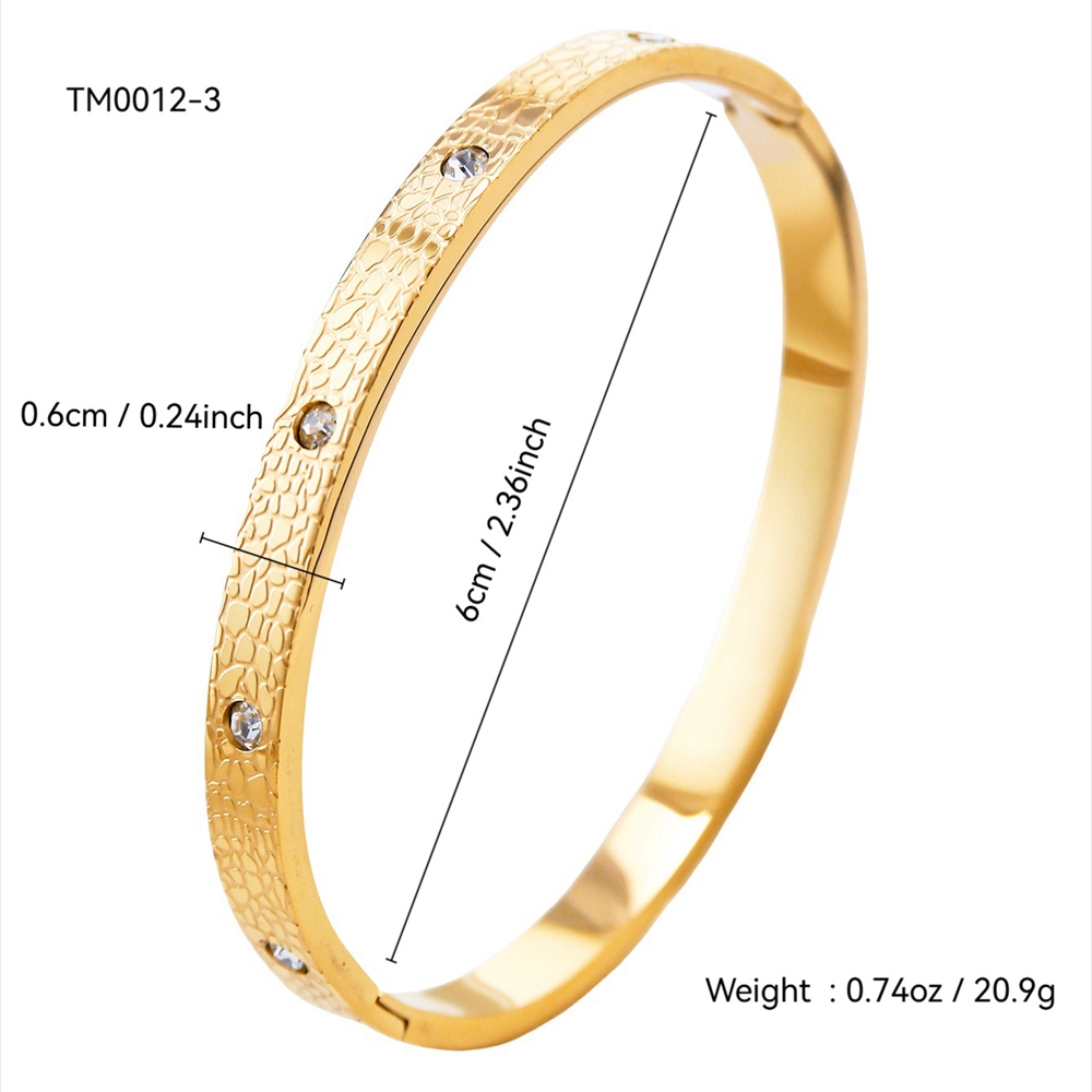 Designer Classic Bracelet Stainless Steel Men Women Riveted Bangle 18K Gold Plated fashion jewelry rivet design