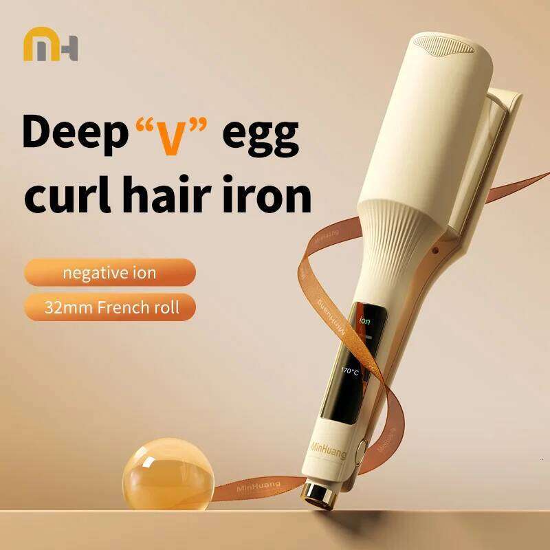Curlers 32mm Deep Professional Wave Hair Curling Temperature Adjustable Fast Heating Crimping Iron Styler Wand